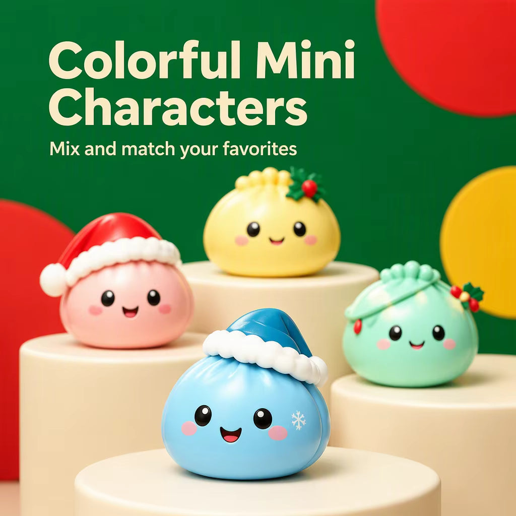 Mystery Dumpling Advent Calendar – 24 Squishy Christmas Surprises