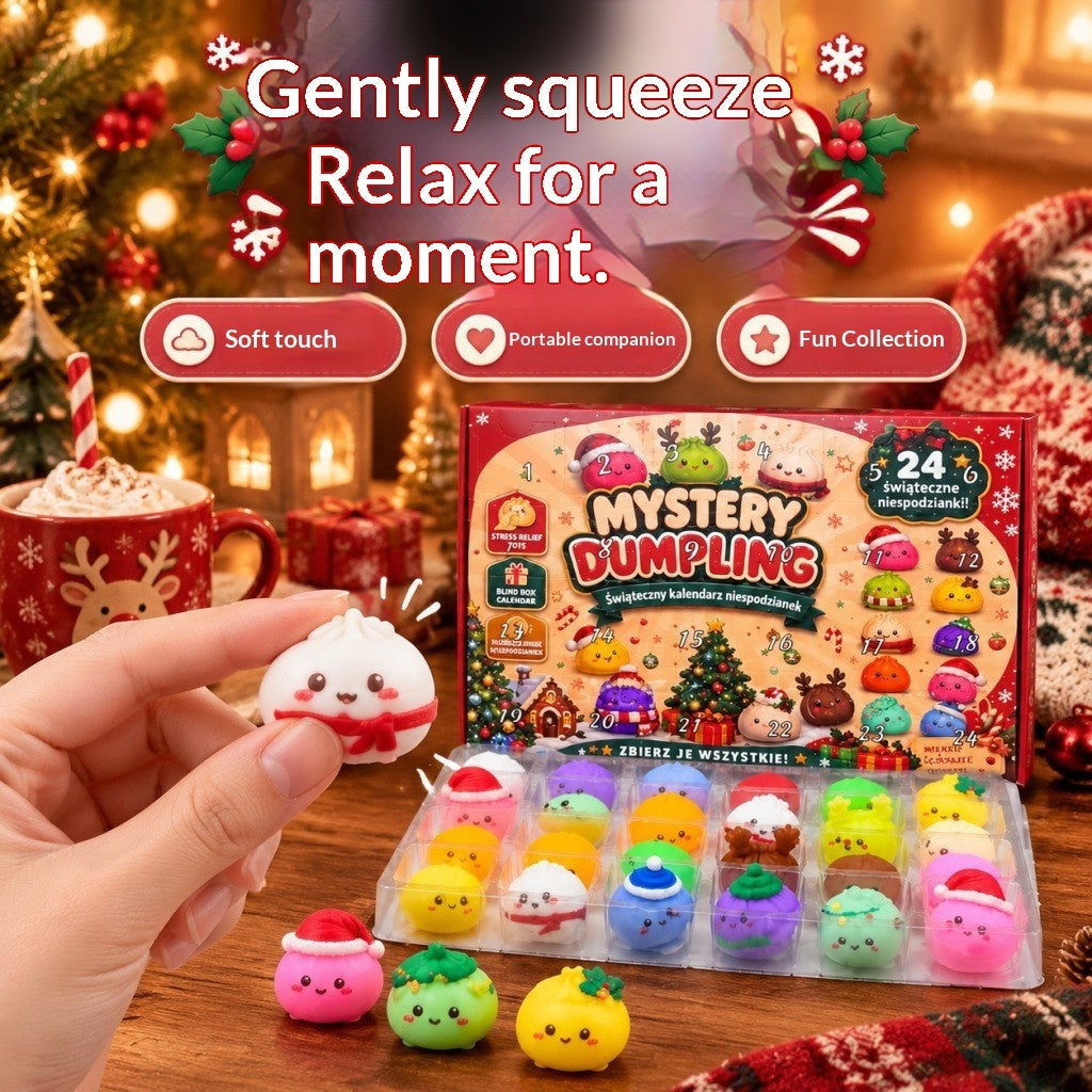Mystery Dumpling Advent Calendar – 24 Squishy Christmas Surprises
