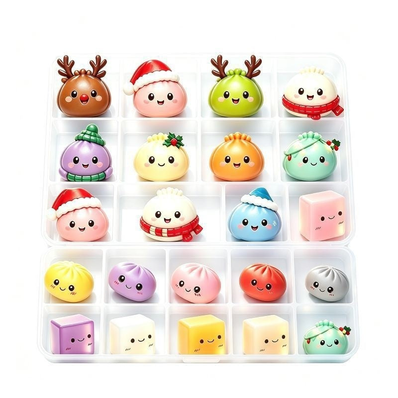 Mystery Dumpling Advent Calendar – 24 Squishy Christmas Surprises